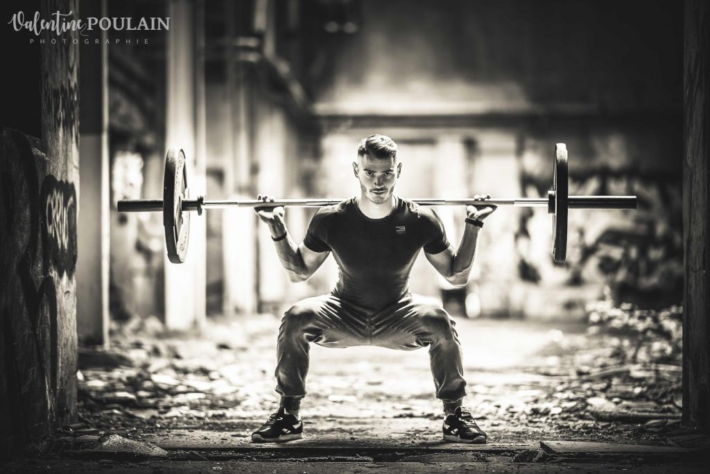 Shooting fitness musculation squat - Valentine Poulain