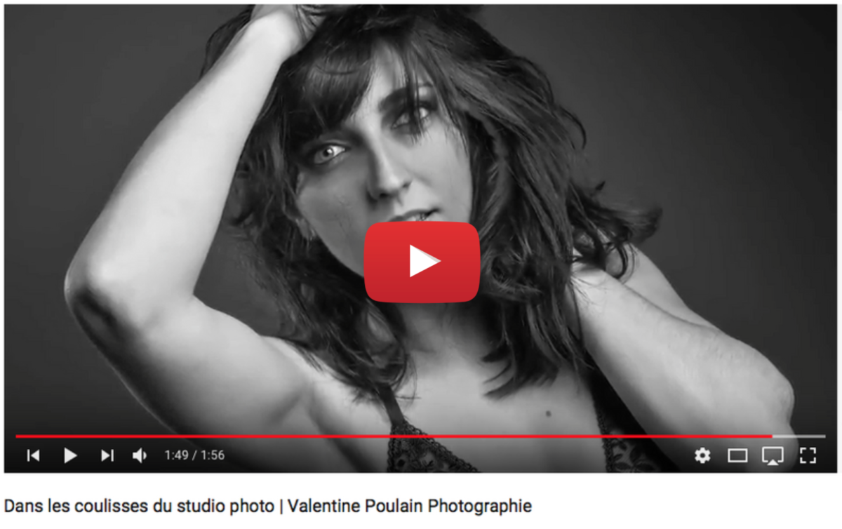 Voir video Coulisses Shooting studio - Valentine Poulain Photographie