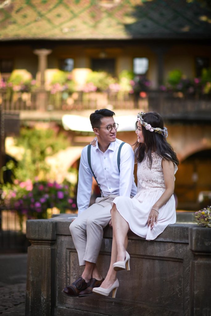 Save the date Colmar couple chinois - Valentine Poulain couple