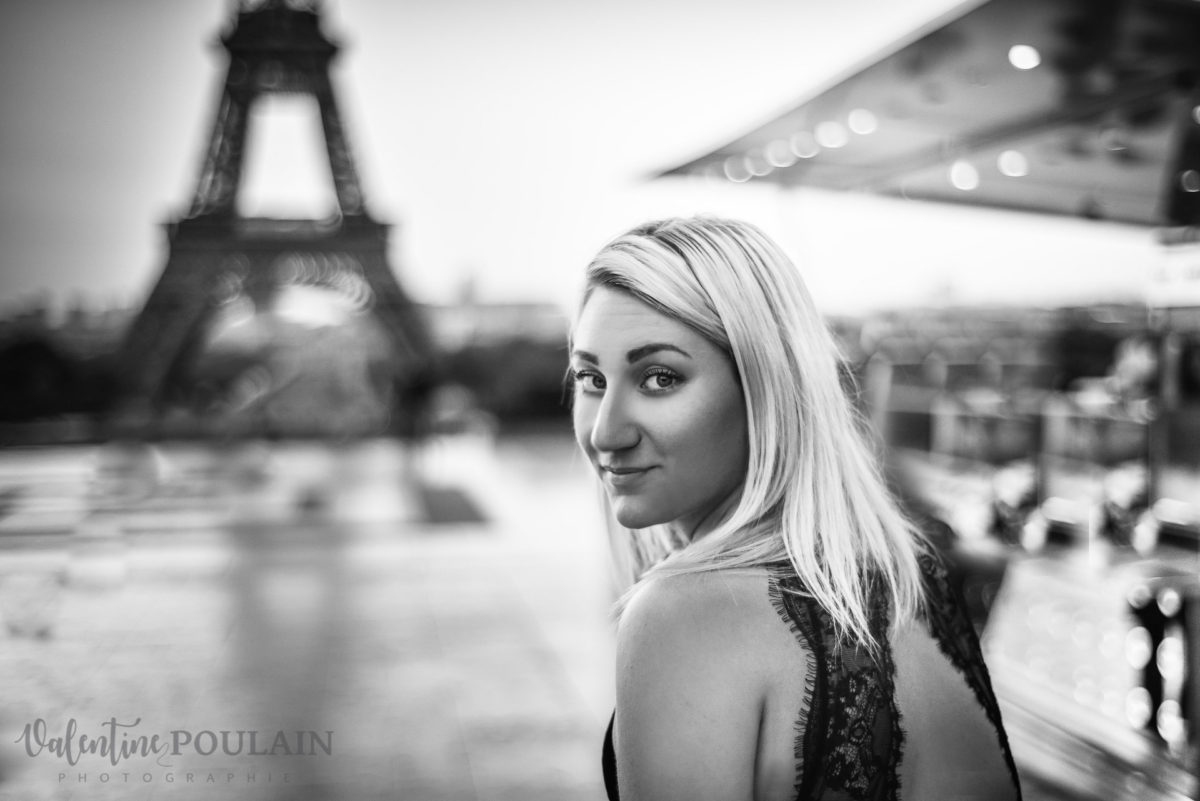 Shooting photo portrait Paris - Valentine Poulain n&b
