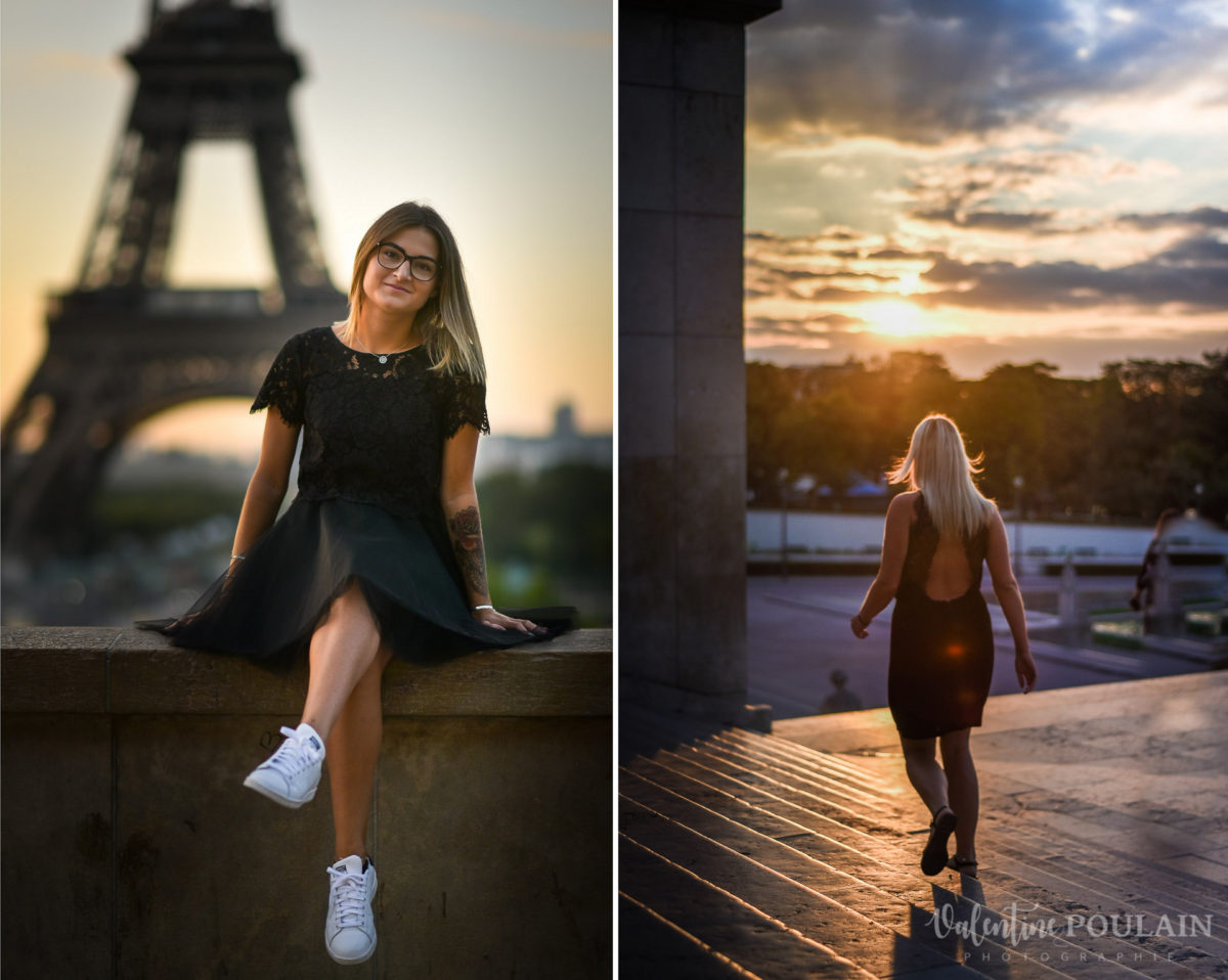 Shooting photo portrait Paris - Valentine Poulain Eiffel tower