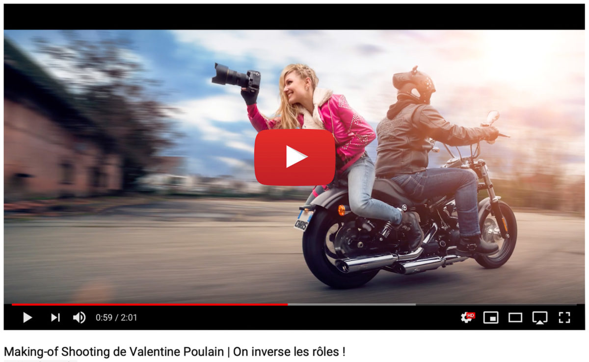 Making-of Shooting Valentine Poulain Youtube