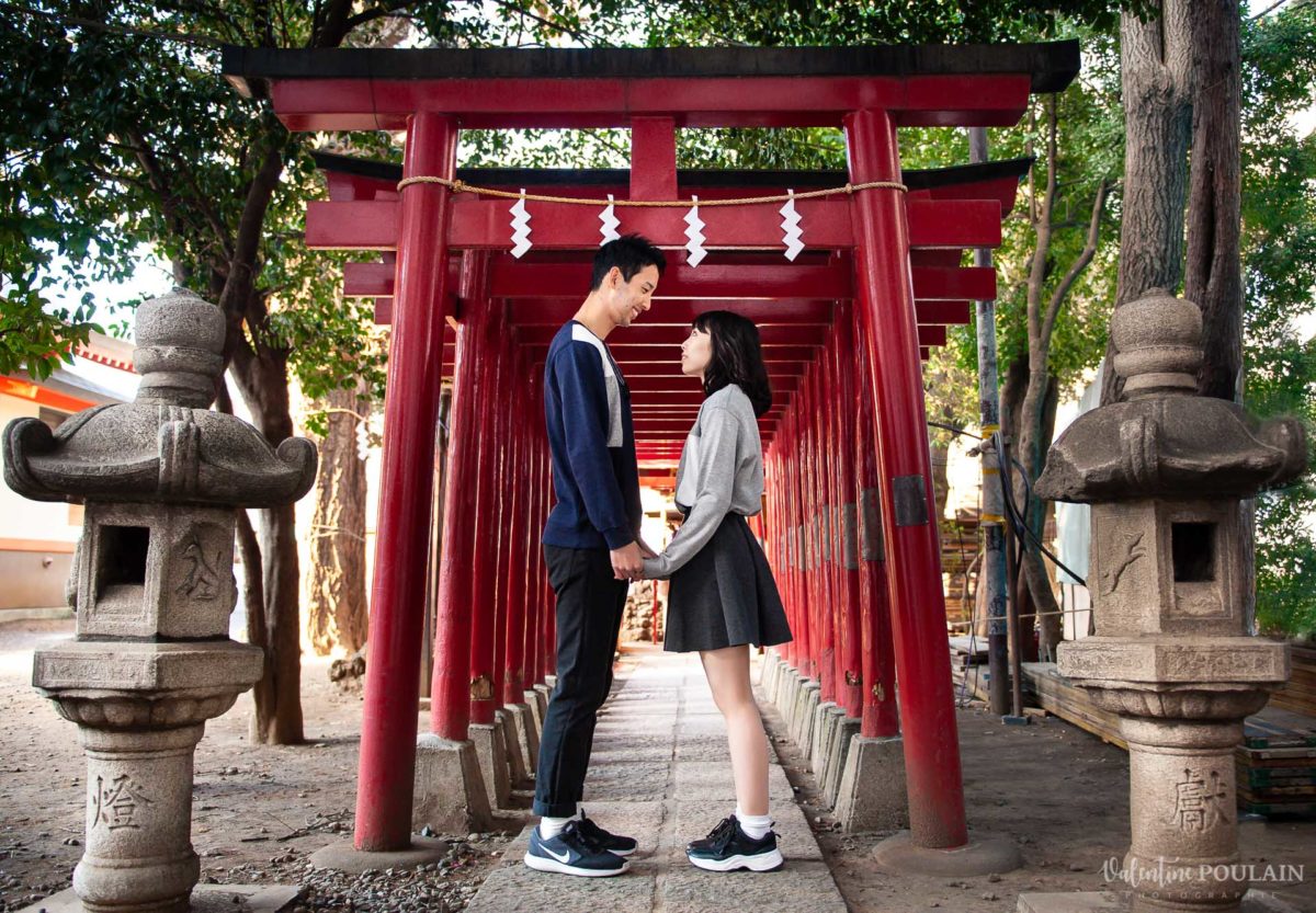 Couple Maho Ryo Japon temples