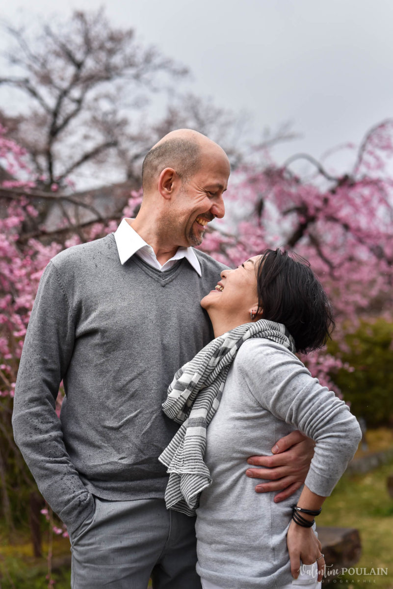 Shooting Couple Kyoto - Valentine Poulain cerisiers