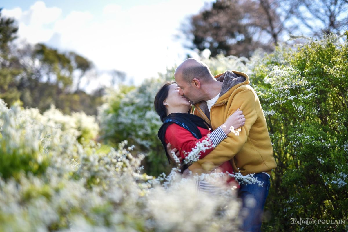 Shooting Couple Kyoto - Valentine Poulain bisou