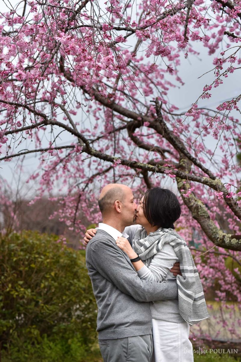 Shooting Couple Kyoto - Valentine Poulain bisou