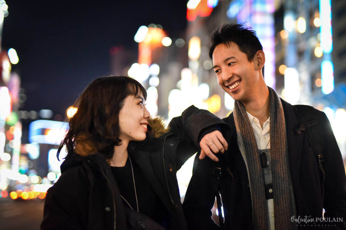 Shooting couple Japon Tokyo - Valentine Poulain lights