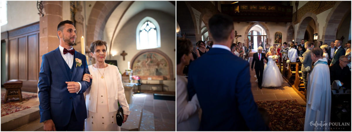 Mariage fun Petit Wettolsheim - Valentine Poulain arrivée