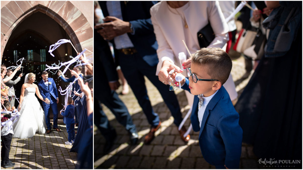 Mariage fun Petit Wettolsheim - Valentine Poulain haie d'honneur