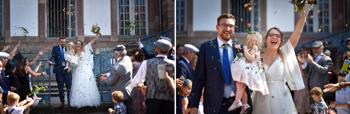 Ceremonie laique années20 - Valentine Poulain sortie mairie