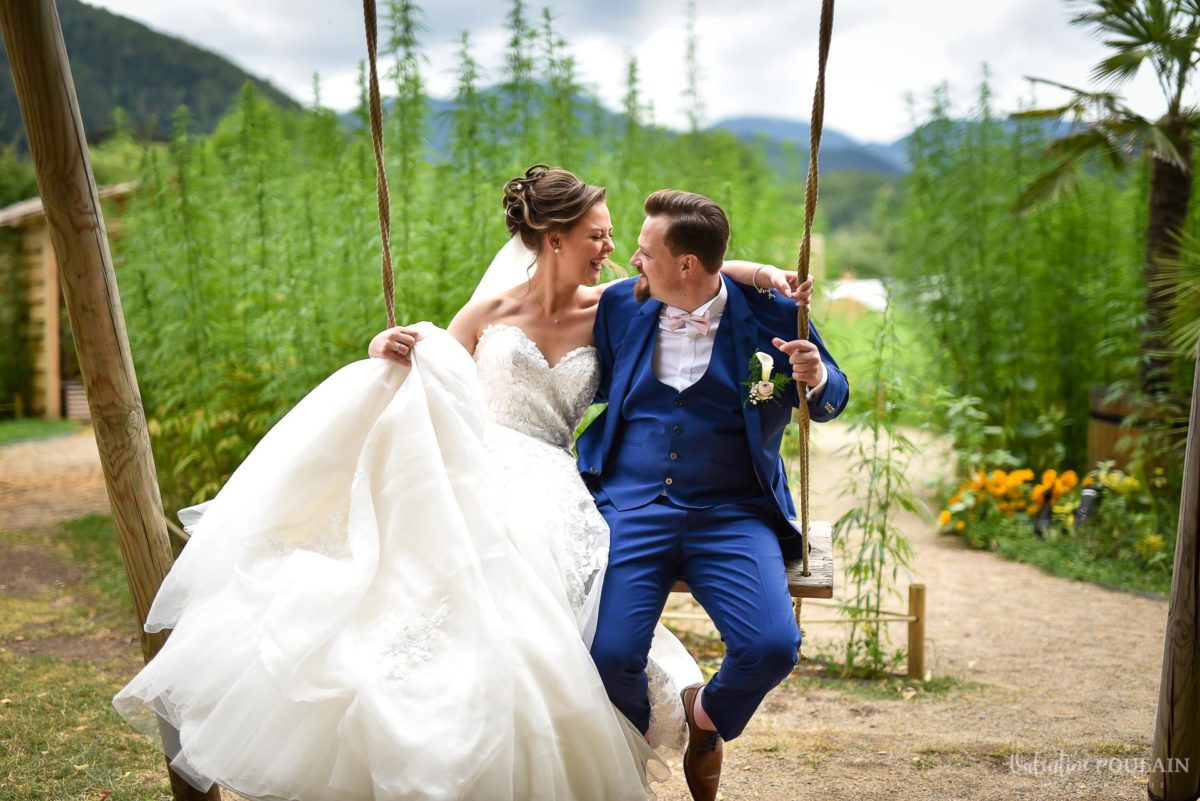 Mariage cool ferme weyerbach - Valentine Poulain balancoir
