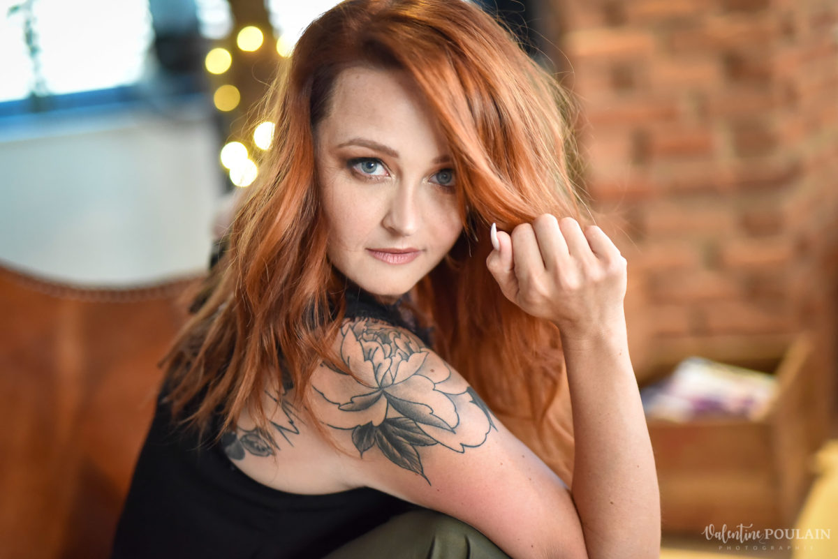 Shooting Portrait femme Michaelle - Valentine Poulain regard